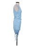 BTFBM Solid Blue Casual Dress Size S - photo 4