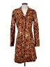 Central Falls 100% Polyester Animal Print Brown Coat Size S - photo 1