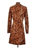Central Falls 100% Polyester Animal Print Brown Coat Size S - photo 2