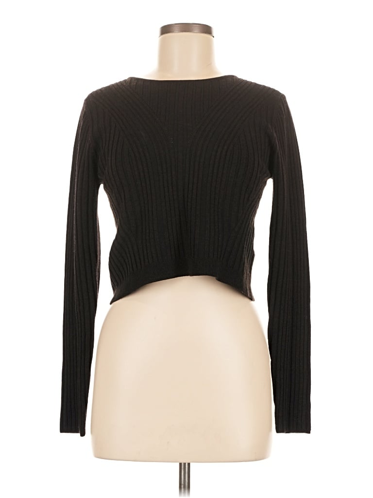 Pre-owned French Connection Long Sleeve T-shirt In Black