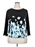 Elle Black 3/4 Sleeve Top Size XXL - photo 1