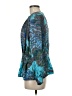 Tess 100% Polyester Teal Long Sleeve Blouse Size 8 - photo 5