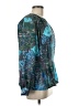 Tess 100% Polyester Teal Long Sleeve Blouse Size 8 - photo 4