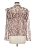 Wilfred 100% Polyester Brown Long Sleeve Blouse Size M - photo 2