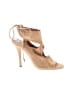 Aquazzura 100% Leather Tan Heels Size EU 37 1/2 - photo 1