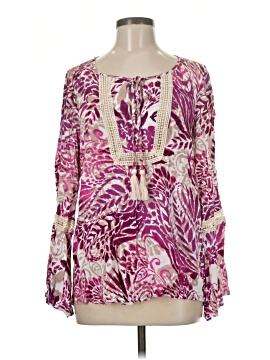 August Silk Long Sleeve Blouse