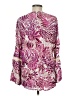 August Silk 100% Rayon Pink Long Sleeve Blouse Size M - photo 2