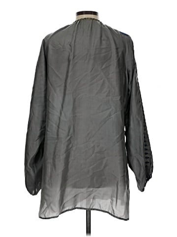 Roberta Freymann 3/4 Sleeve Silk Top (view 2)