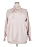 Max Studio 100% Polyester Pink Long Sleeve Blouse Size 2X - photo 1