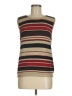 Kathie Lee 100% Polyester Brown Red Sleeveless Top Size M - photo 1