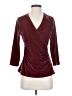 Soft Surroundings Burgundy 3/4 Sleeve Top Size S - photo 1