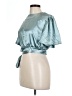 Unbranded Teal Short Sleeve Blouse Size L - photo 1