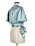 Unbranded Teal Short Sleeve Blouse Size L - photo 2