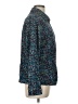 Croft & Barrow 100% Polyester Tweed Teal Long Sleeve Blouse Size L - photo 4