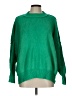She + Sky 100% Acrylic Solid Green Pullover Sweater Size L - photo 1