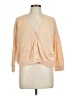 Fossil 100% Cotton Tan Cardigan Size L - photo 1