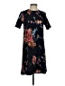 Charles Henry Print Black Casual Dress Size XS - photo 1