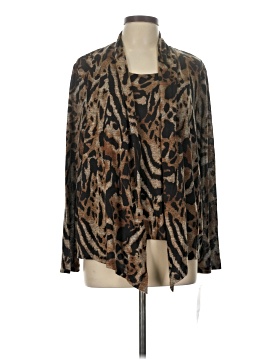 Ensemble Cardigan Alfred Dunner Taille M - Motif Animal Marron - Laine Et Acrylique - Hiver