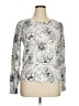 Willow Bay Floral Silver Pullover Sweater Size 14 - 16 - photo 1