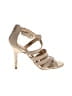 Ann Taylor LOFT Metallic Gold Tan Sandals Size 7 1/2 - photo 1
