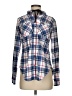 Columbia Plaid Blue Long Sleeve Button-Down Shirt Size S - photo 1