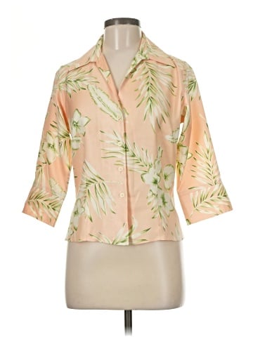 Jim Thompson 3/4 Sleeve Silk Top (view 1)