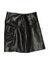 Assorted Brands Solid Black Faux Leather Skirt Size XXS - photo 1