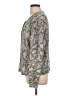 Joan Vass 100% Cotton Animal Print Silver Jacket Size 10 (2) - photo 5