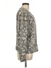Joan Vass 100% Cotton Animal Print Silver Jacket Size 10 (2) - photo 4