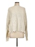 Peach Love 100% Polyester Tweed Ivory Pullover Sweater Size L - photo 1