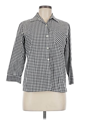 Lauren by Ralph Lauren 3/4 Sleeve Button-Down Shirt (view 1)