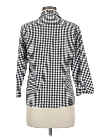 Lauren by Ralph Lauren 3/4 Sleeve Button-Down Shirt (view 2)