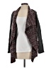 Lucky Lotus Gray Burgundy Coat Size XS - photo 1