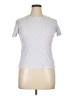 Alexandria 100% Nylon Silver Short Sleeve Top Size XL - photo 1