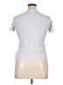 Alexandria 100% Nylon Silver Short Sleeve Top Size XL - photo 2