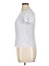 Alexandria 100% Nylon Silver Short Sleeve Top Size XL - photo 5