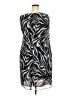 Studio 1 100% Polyester Graphic Silver Casual Dress Size 18 (petite) - photo 2
