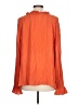 wonderly 100% Rayon Orange Long Sleeve Blouse Size L - photo 2