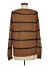 Miracle 100% Cotton Stripes Brown Pullover Sweater Size M - photo 2
