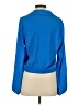 Intempo 100% Polyester Blue 3/4 Sleeve Blouse Size S - photo 2