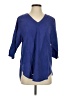 Assorted Brands Blue 3/4 Sleeve Blouse Size S - photo 1