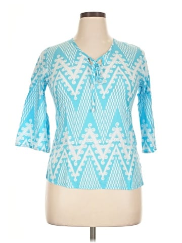 Walker & Wade 3/4 Sleeve Blouse (view 1)