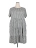 Unbranded Checkered-gingham Gray Casual Dress Size XXL (estimated) - photo 1