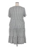 Unbranded Checkered-gingham Gray Casual Dress Size XXL (estimated) - photo 2