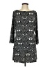 Worthington Graphic Black Casual Dress Size L - photo 1