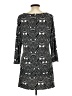 Worthington Graphic Black Casual Dress Size L - photo 2