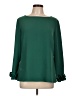Sail to Sable 100% Polyester Green Long Sleeve Blouse Size L - photo 1
