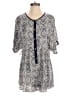 Hem & Thread 100% Rayon Paisley Blue Romper Size M - photo 1