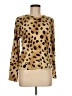 C.D. Petites 100% Acrylic Leopard Print Gold Jacket Size M - photo 1
