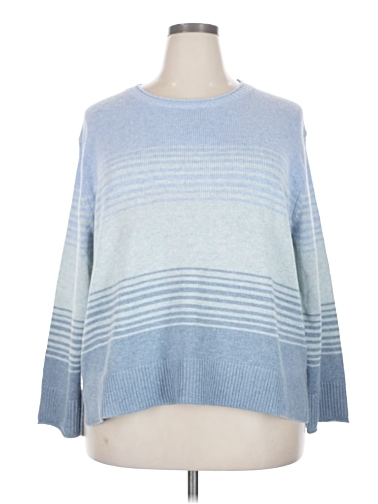 Pre-owned Ella Moss Pullover Sweater In Blue